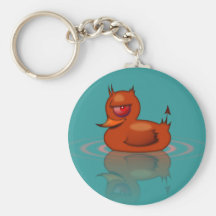 Evil Rubber Duck Keychains