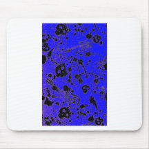 Evil - skulls and guitars in blue mouse pads