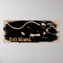 Evil Skunk Poster