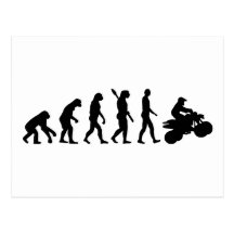 Evolution ATV Quad Racing Postcard