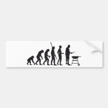 evolution barbecue autoaufkleber