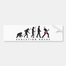 evolution e-guitar rock auto aufkleber