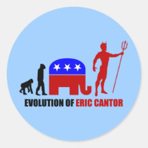 evolution Eric Cantor Sticker