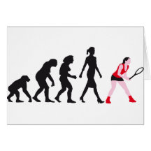evolution female tennis player karten