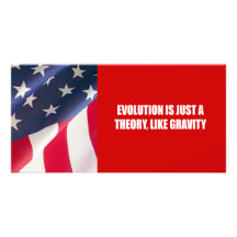 Evolution is just a theory like gravity photo card