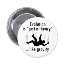 Evolution Just a Theory Buttons