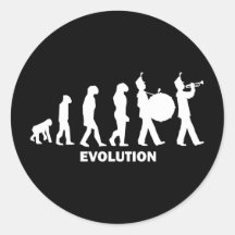 evolution marching band stickers