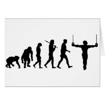 Evolution of Gymnastics Gymnasts gifts Greeting Card