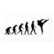 Evolution of Karate Business Card