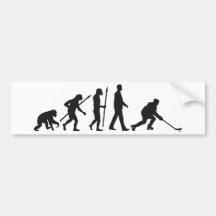 evolution of man hockey player autosticker