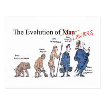 Evolution of Man postcard