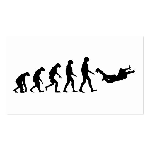 Evolution of Skydiving Business Card Templates