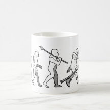 Evolution of the snow boarder coffee mugs