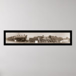 Evolution of Trains Photo 1913 Print