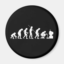 Evolution of Video Games Gaming Gamer Fridge Magnet
