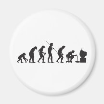 Evolution of Video Games Gaming Gamer Fridge Magnet