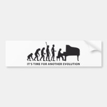 evolution piano auto sticker