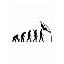 Evolution Pole vault Post Cards