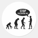 evolution round sticker