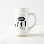 evolution - stop following me! mugs