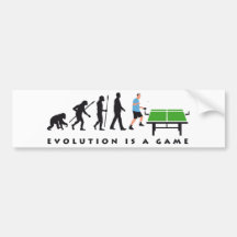 evolution table tennis auto aufkleber