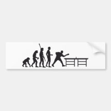 evolution table tennis auto sticker