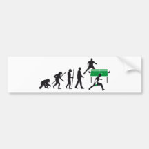 evolution table tennis player auto aufkleber