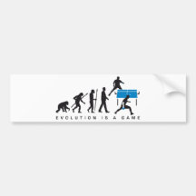 evolution table tennis player auto sticker