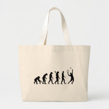 Evolution Tennis player Canvas Bag