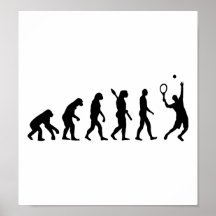 Evolution Tennis player Poster