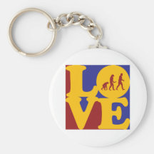 Evolutionary Biology Love Keychain