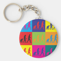Evolutionary Biology Pop Art Key Chains