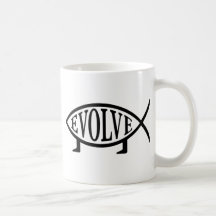 Evolve Fish Coffee Mug