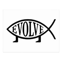 Evolve Fish Post Card