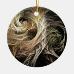 Evolve Flame Fractal Christmas Ornaments