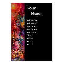 EXCALIBUR black white purple blue fuchsia Business Card Templates