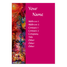 EXCALIBUR fuchsia purple blue red white yellow Business Card Template