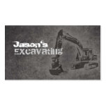 Excavating Business Cards