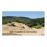 Excavator business card