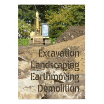 Excavator business card