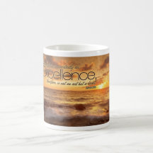 Excellence is Habit Inspirational Mug