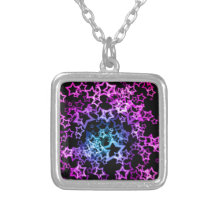 Exceptional Bright Blue Star Personalized Necklace