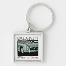 Exclusivity and wealth - old Gullwing classic car Key Chains