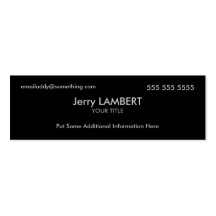 Executive Black Business Card