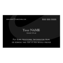Executive Moustache Dark Business Cards