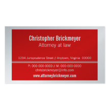 Executive Professional Business Card, Red