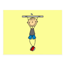 Exercise Chin Ups Tshirts and Gifts Postcards