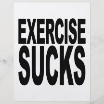 Exercise Sucks Flyer