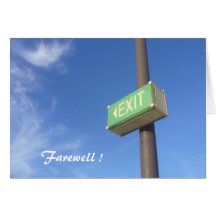 exit greeting cards
