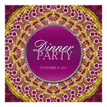 Exotic Eastern Dinner Party Special Invitation